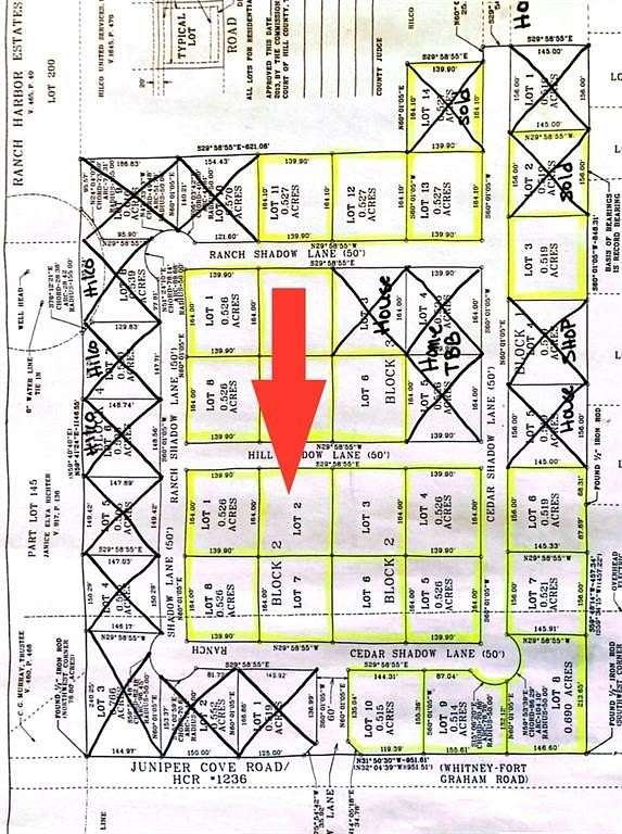 0.53 Acres of Residential Land for Sale in Whitney, Texas