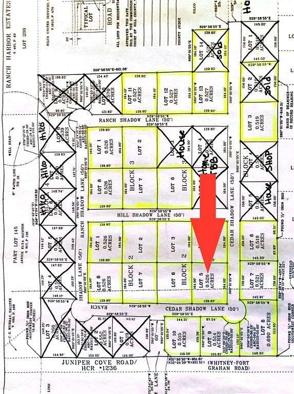 0.526 Acres of Residential Land for Sale in Whitney, Texas