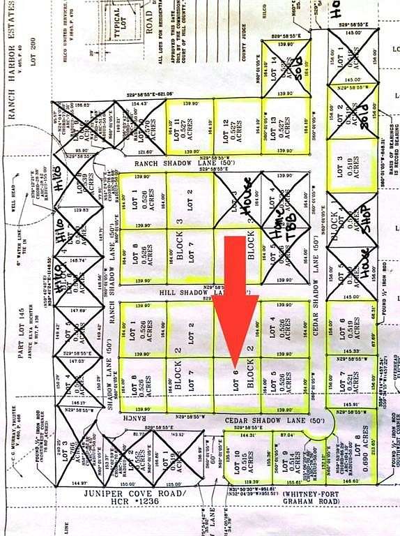 0.53 Acres of Residential Land for Sale in Whitney, Texas