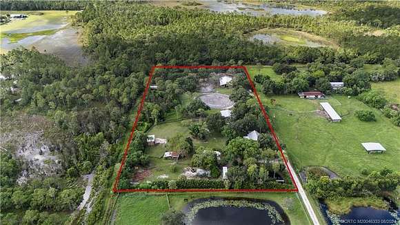 5.18 Acres of Land with Home for Sale in Palm City, Florida