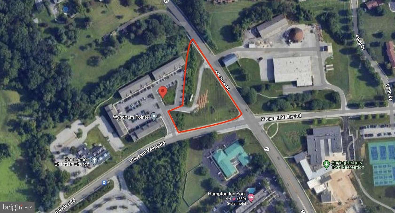 2 Acres of Commercial Land for Lease in York, Pennsylvania