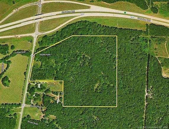 38.72 Acres of Commercial Land for Sale in Locust Grove, Oklahoma