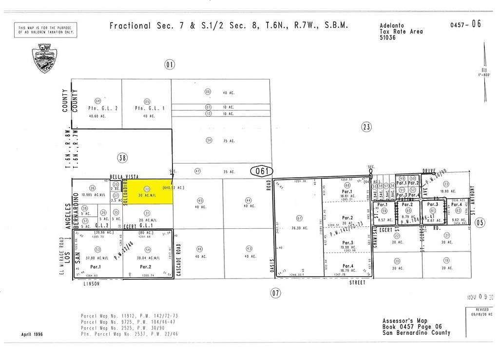 20 Acres of Land for Sale in El Mirage, California