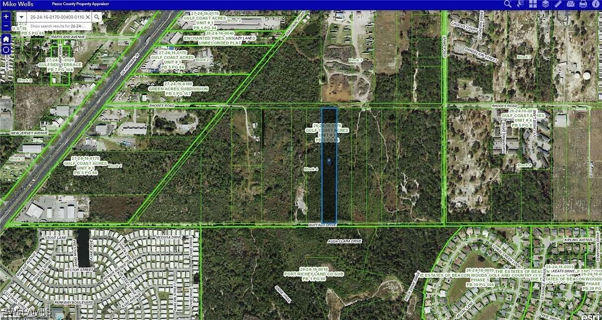 4.77 Acres of Residential Land for Sale in Hudson, Florida