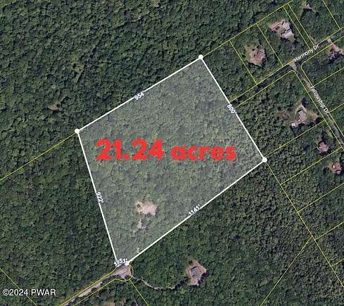 21.24 Acres of Recreational Land for Sale in Hawley, Pennsylvania