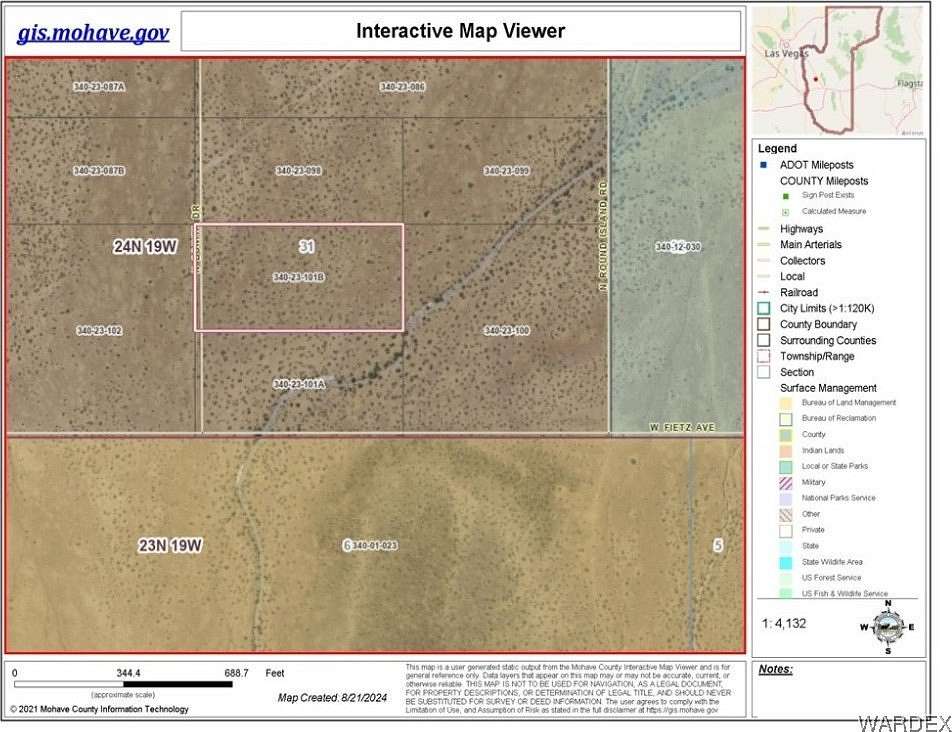 5 Acres of Agricultural Land for Sale in Dolan Springs, Arizona