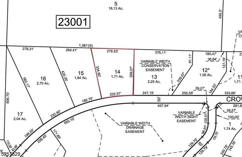 1.71 Acres of Land for Sale in Sparta Township, New Jersey