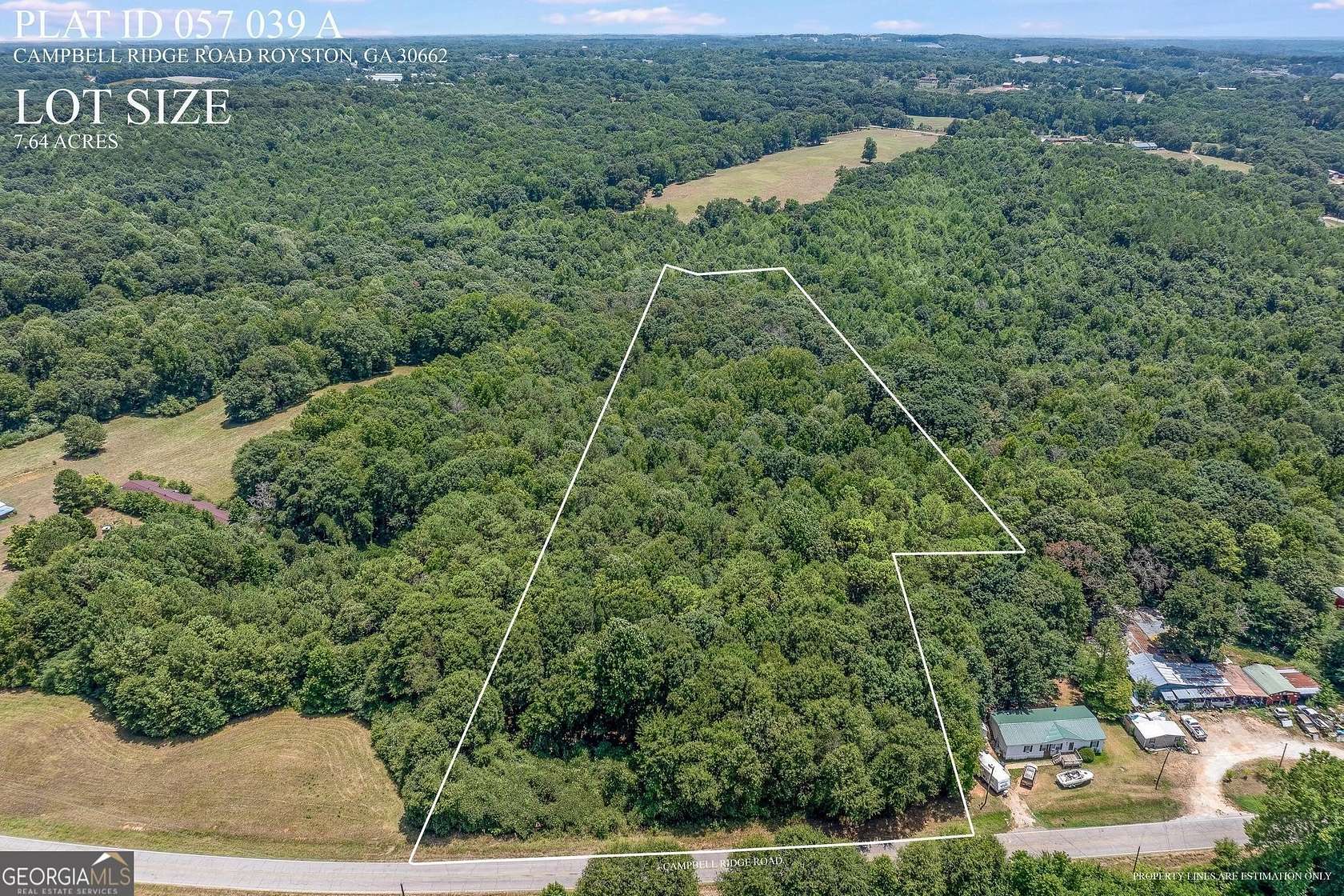 7.64 Acres of Land for Sale in Royston, Georgia