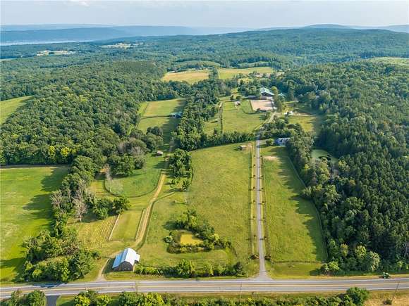 102.7 Acres of Agricultural Land with Home for Sale in Canandaigua Town, New York