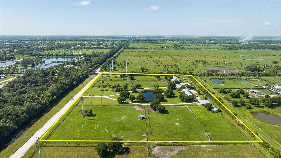 11.74 Acres of Land with Home for Sale in Vero Beach, Florida