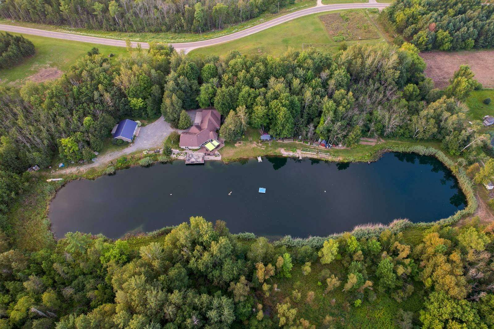 9.6 Acres of Land with Home for Sale in Marion, Wisconsin