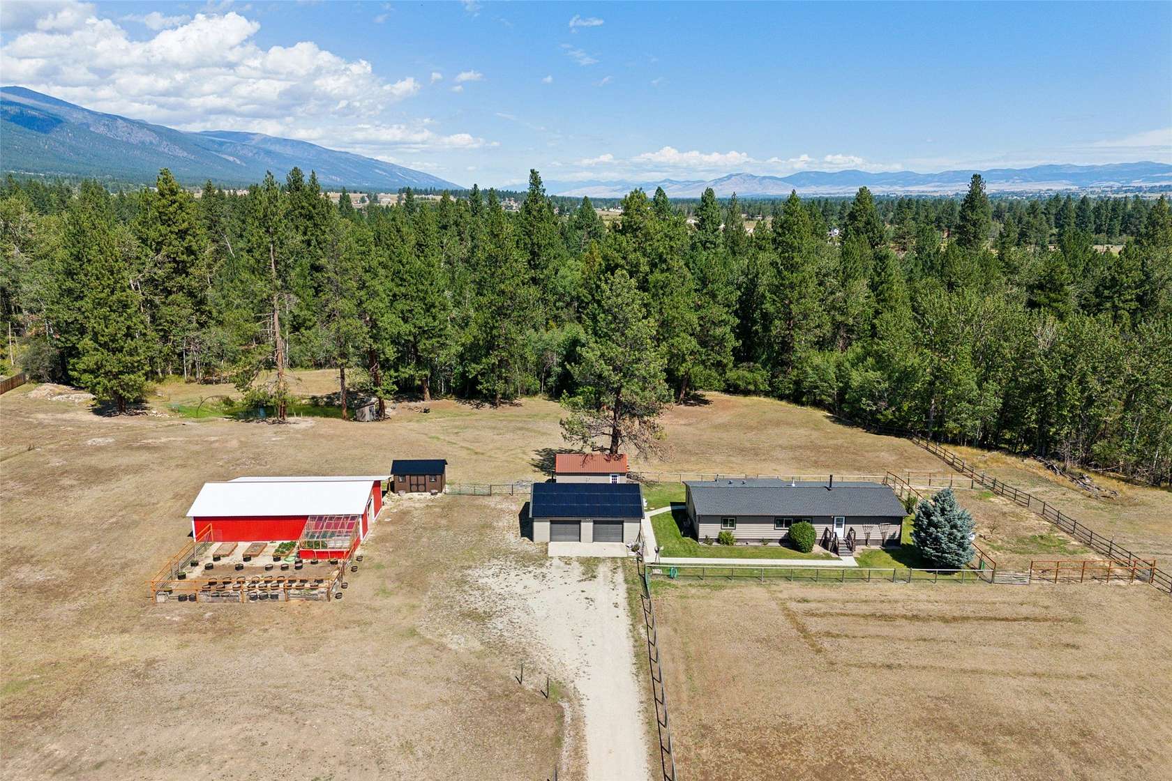 5 Acres of Residential Land with Home for Sale in Victor, Montana