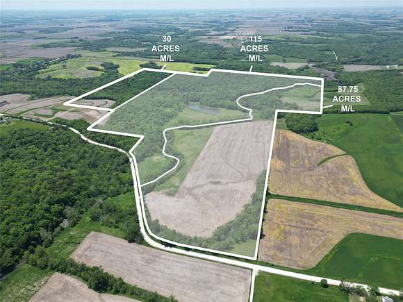 30 Acres of Recreational Land for Sale in Earlham, Iowa