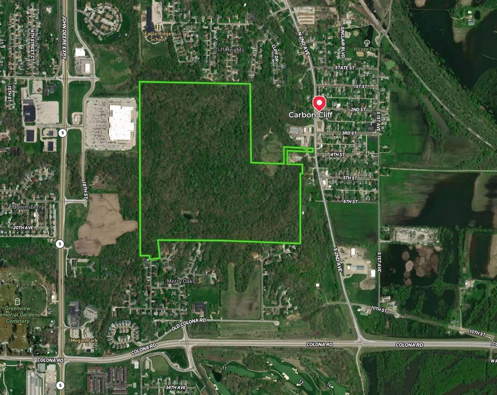 143.47 Acres of Land for Sale in Carbon Cliff, Illinois