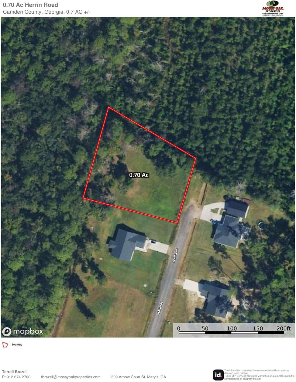 0.7 Acres of Residential Land for Sale in Woodbine, Georgia