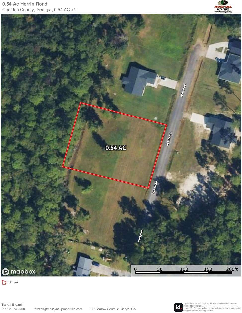 0.54 Acres of Residential Land for Sale in Woodbine, Georgia