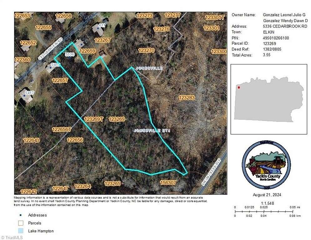 3.55 Acres of Residential Land for Sale in Jonesville, North Carolina