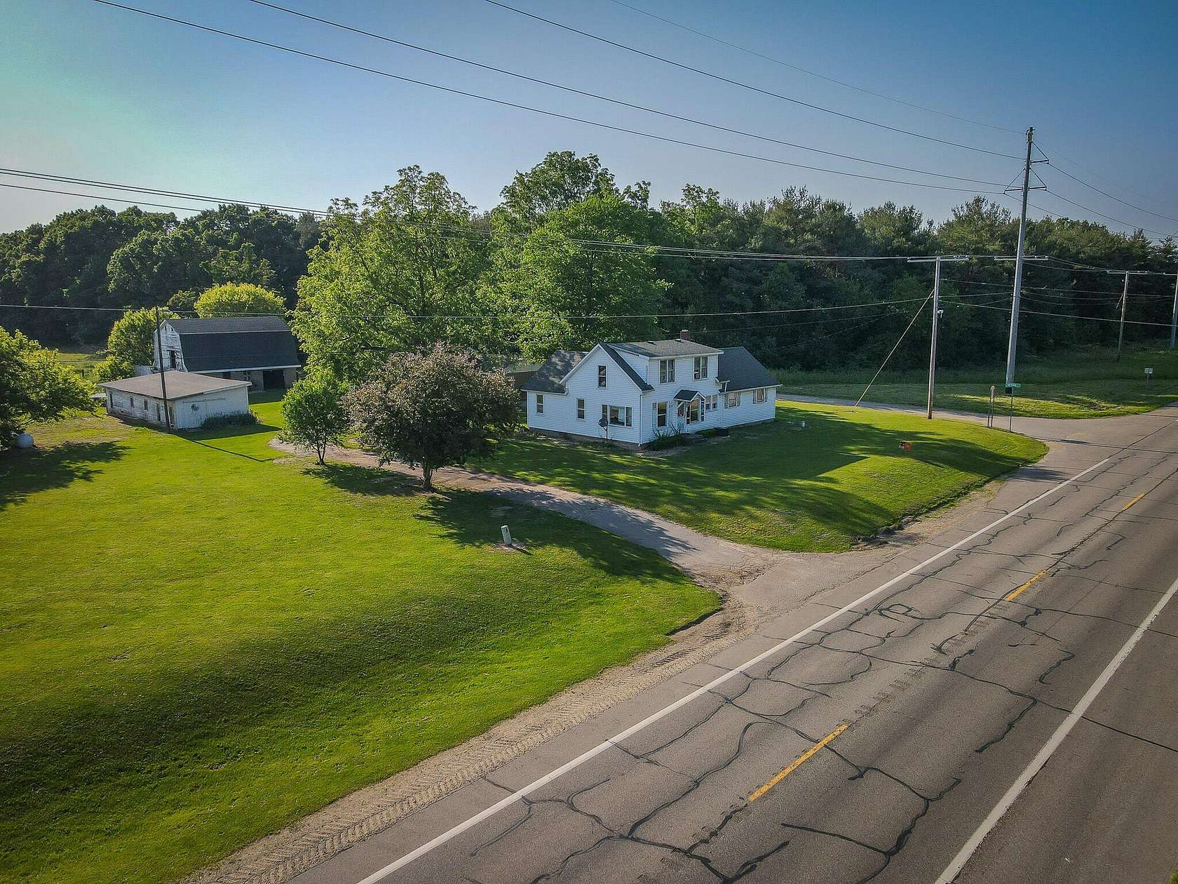 30 Acres of Agricultural Land with Home for Sale in Dowagiac, Michigan