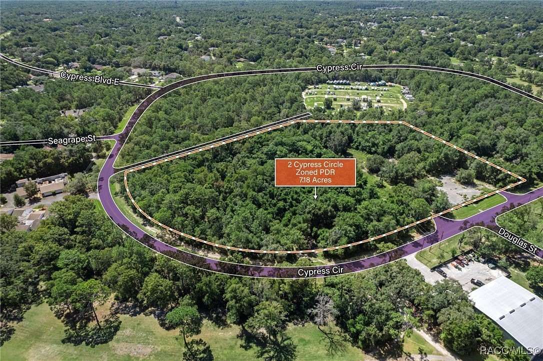 7.18 Acres of Mixed-Use Land for Sale in Homosassa, Florida