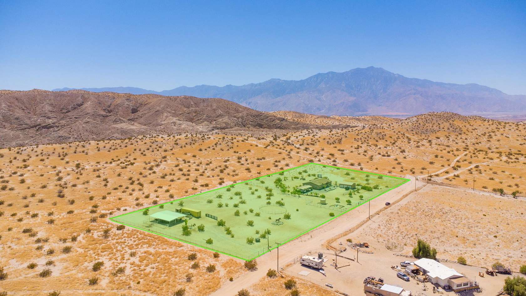 5 Acres of Land with Home for Sale in Desert Hot Springs, California