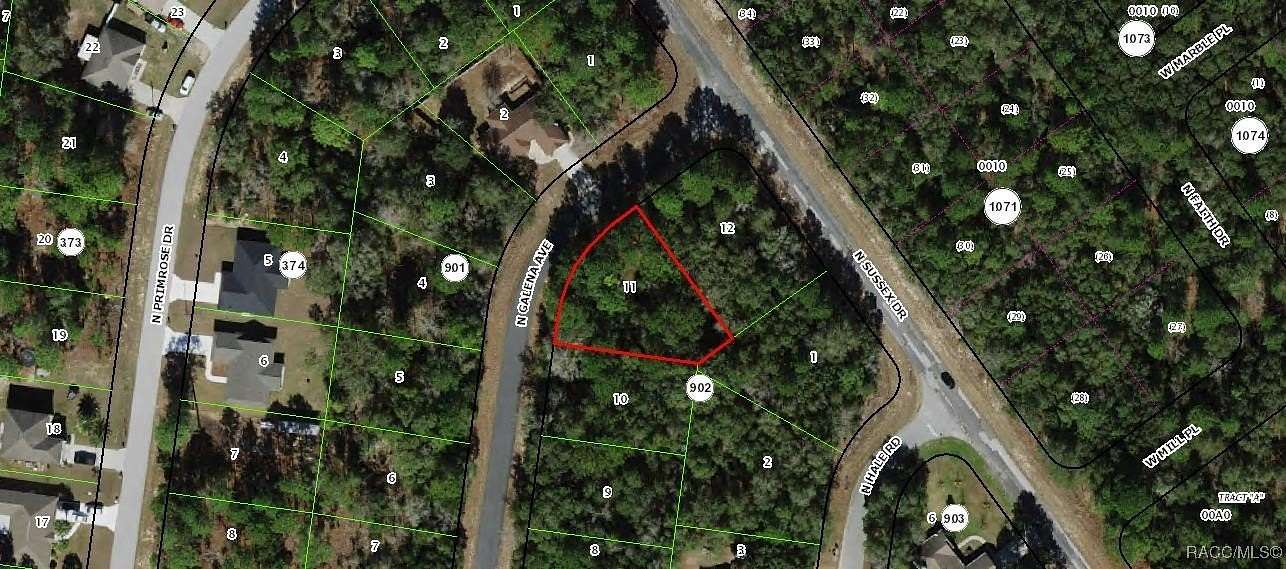 0.27 Acres of Residential Land for Sale in Citrus Springs, Florida