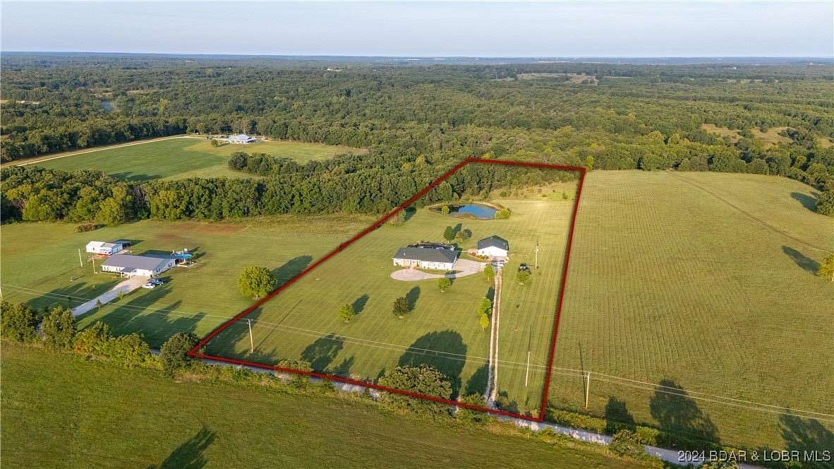 10 Acres of Recreational Land with Home for Sale in Montreal, Missouri