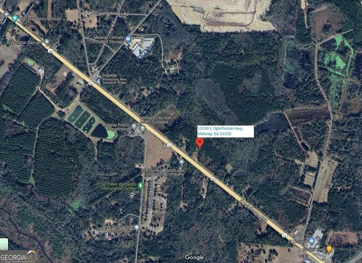 12.37 Acres of Commercial Land for Sale in Midway, Georgia