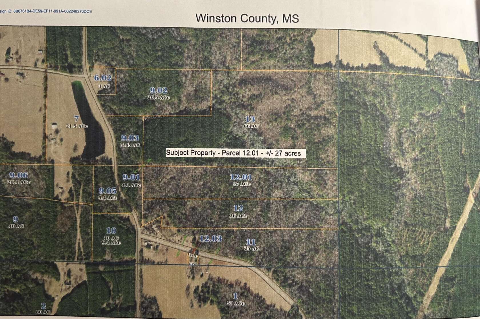 27 Acres of Land for Sale in Louisville, Mississippi