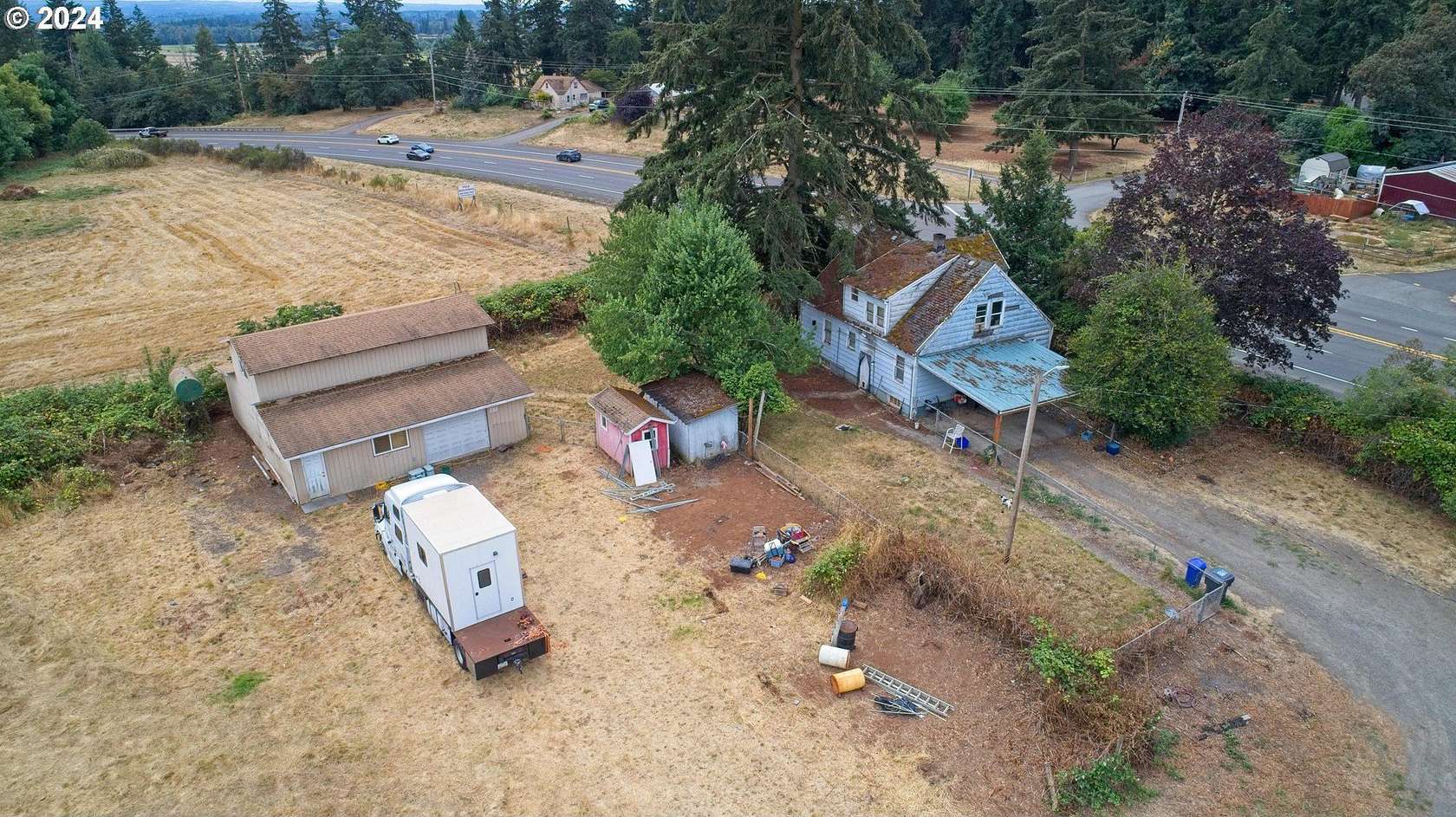 34.5 Acres of Agricultural Land with Home for Sale in Mulino, Oregon