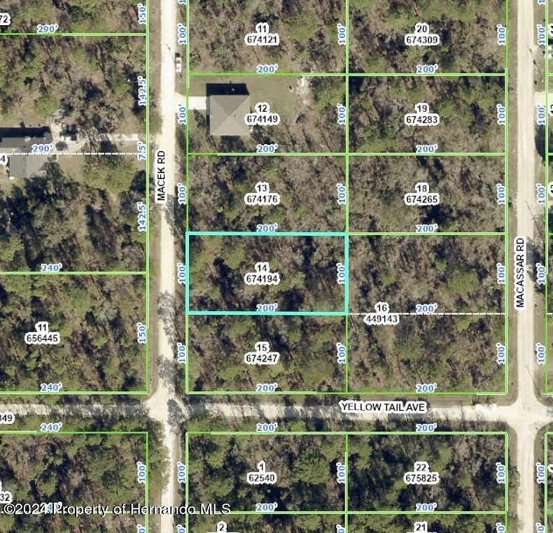 0.46 Acres of Residential Land for Sale in Weeki Wachee, Florida