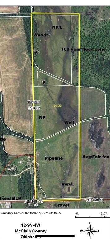 160 Acres of Recreational Land & Farm for Sale in Newcastle, Oklahoma