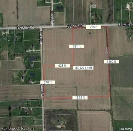 35 Acres of Land for Sale in Lenox Township, Michigan