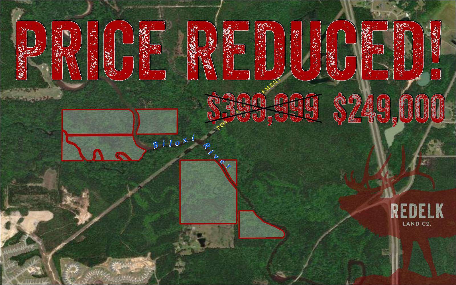 118 Acres of Recreational Land for Sale in Gulfport, Mississippi