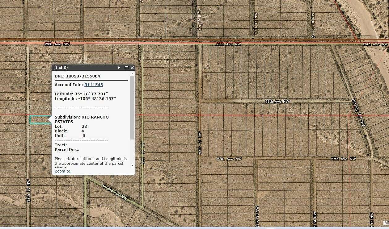 0.5 Acres of Land for Sale in Rio Rancho, New Mexico