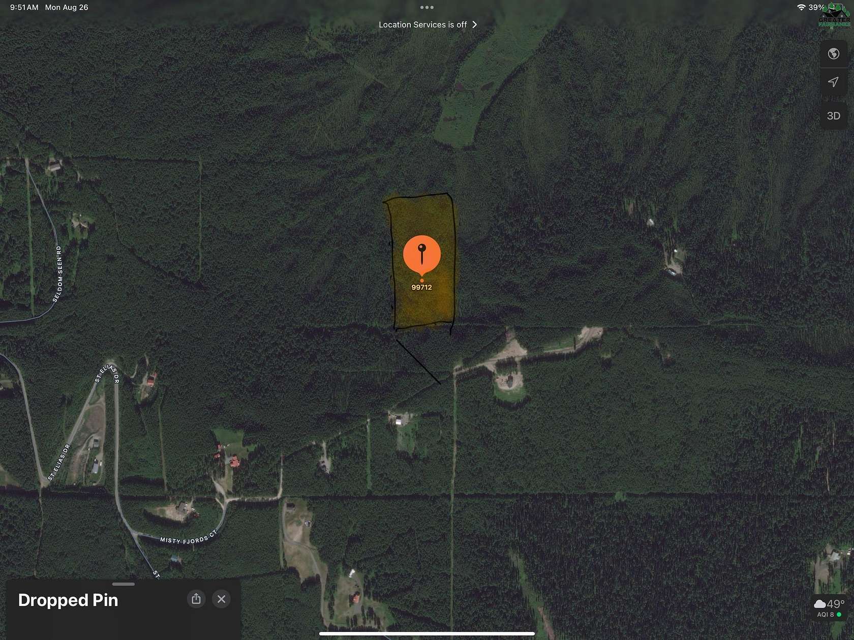 10 Acres of Land for Sale in Fairbanks, Alaska