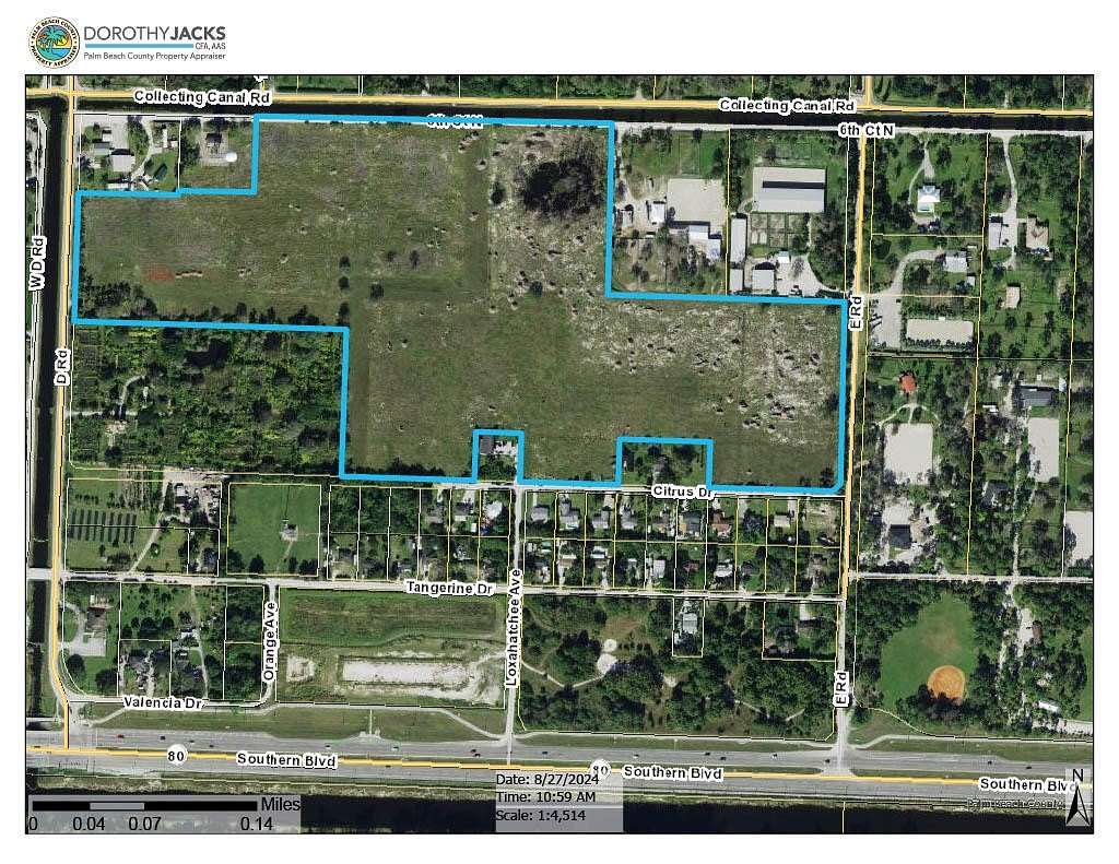 43.87 Acres of Agricultural Land for Sale in Loxahatchee Groves, Florida