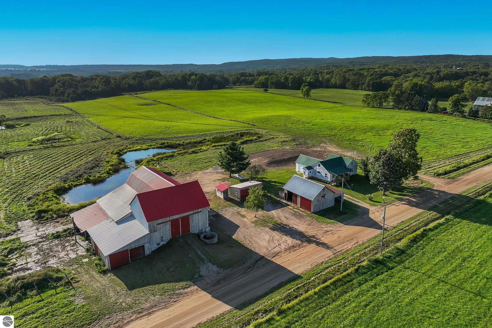 28.73 Acres of Agricultural Land with Home for Sale in Bear Lake, Michigan