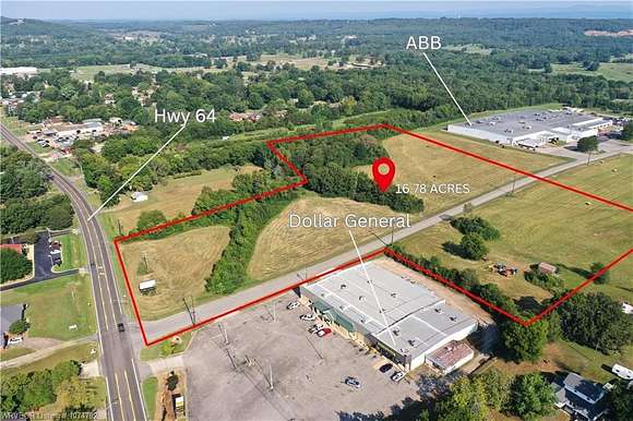 21.12 Acres of Commercial Land for Sale in Ozark, Arkansas