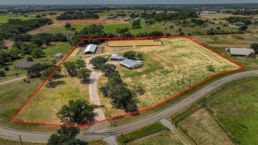 8.73 Acres of Land with Home for Sale in Weatherford, Texas