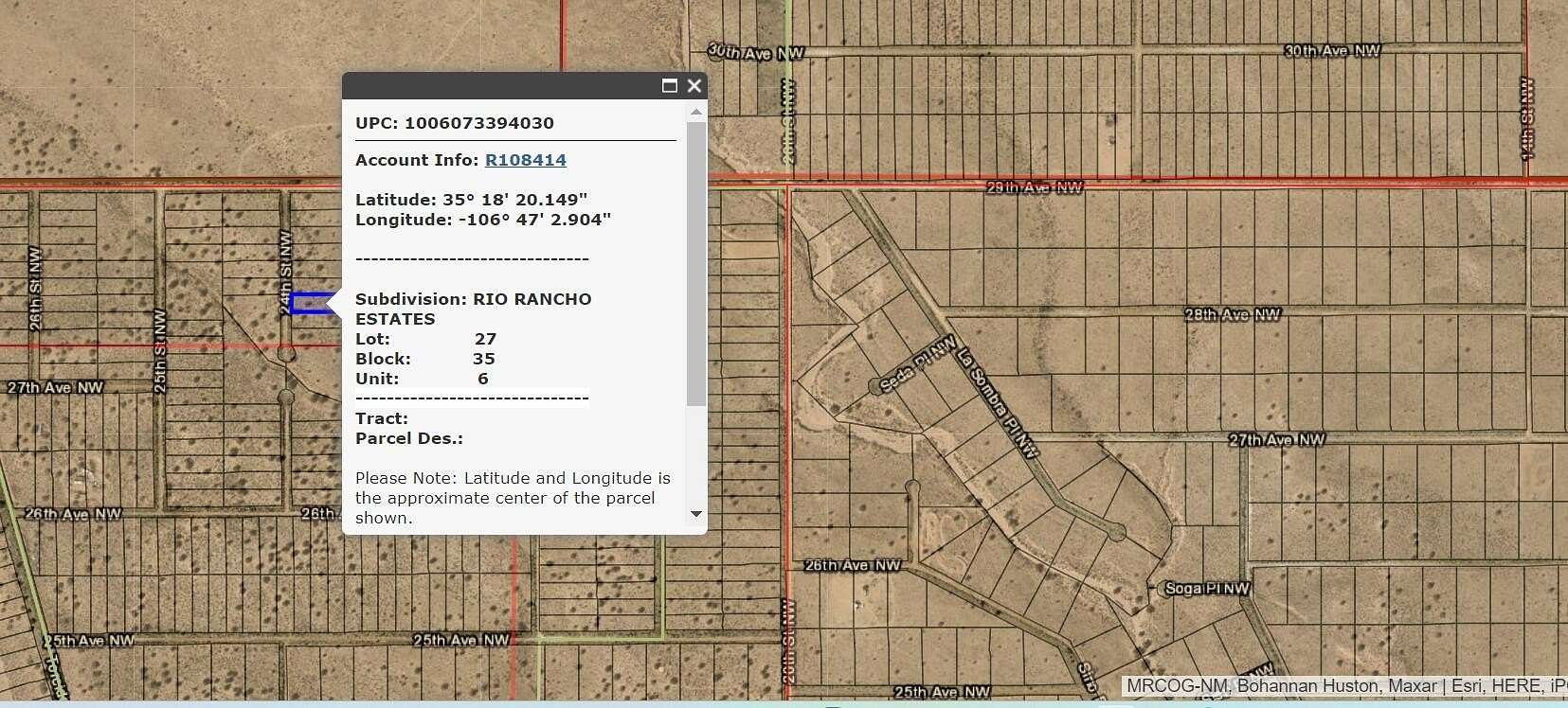 0.5 Acres of Land for Sale in Rio Rancho, New Mexico