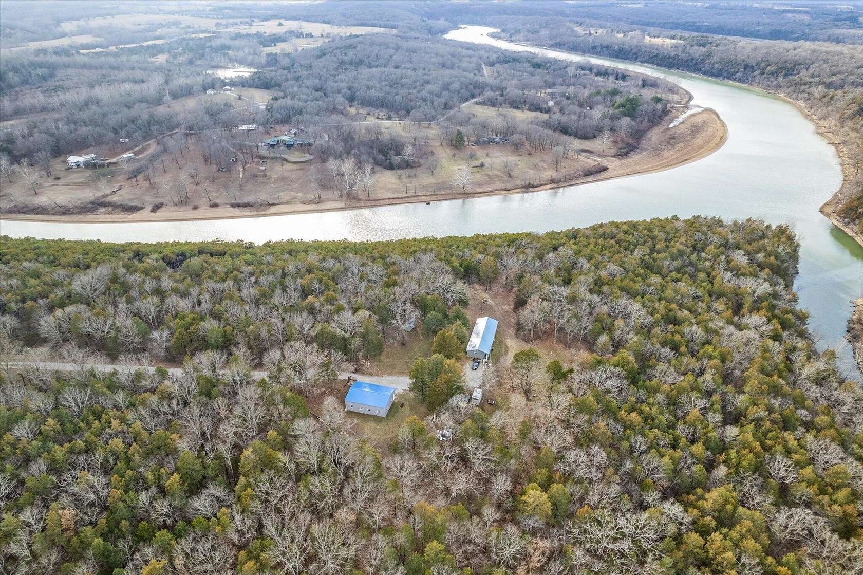 18.9 Acres of Recreational Land with Home for Sale in Shell Knob, Missouri