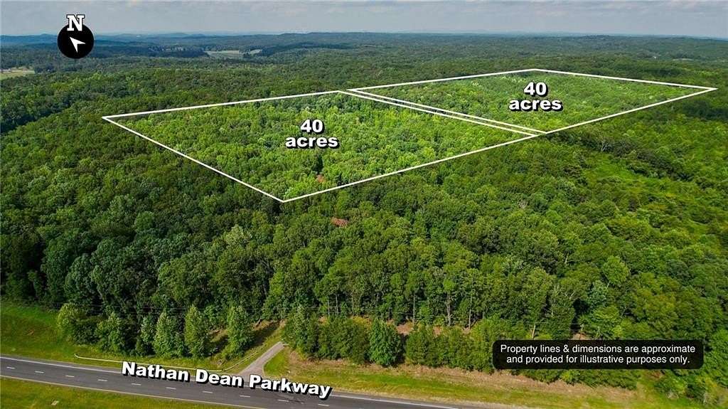 40 Acres of Recreational Land for Sale in Rockmart, Georgia