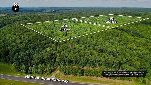 40 Acres of Recreational Land for Sale in Rockmart, Georgia