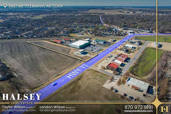 2 Acres of Improved Commercial Land for Sale in Marion, Arkansas