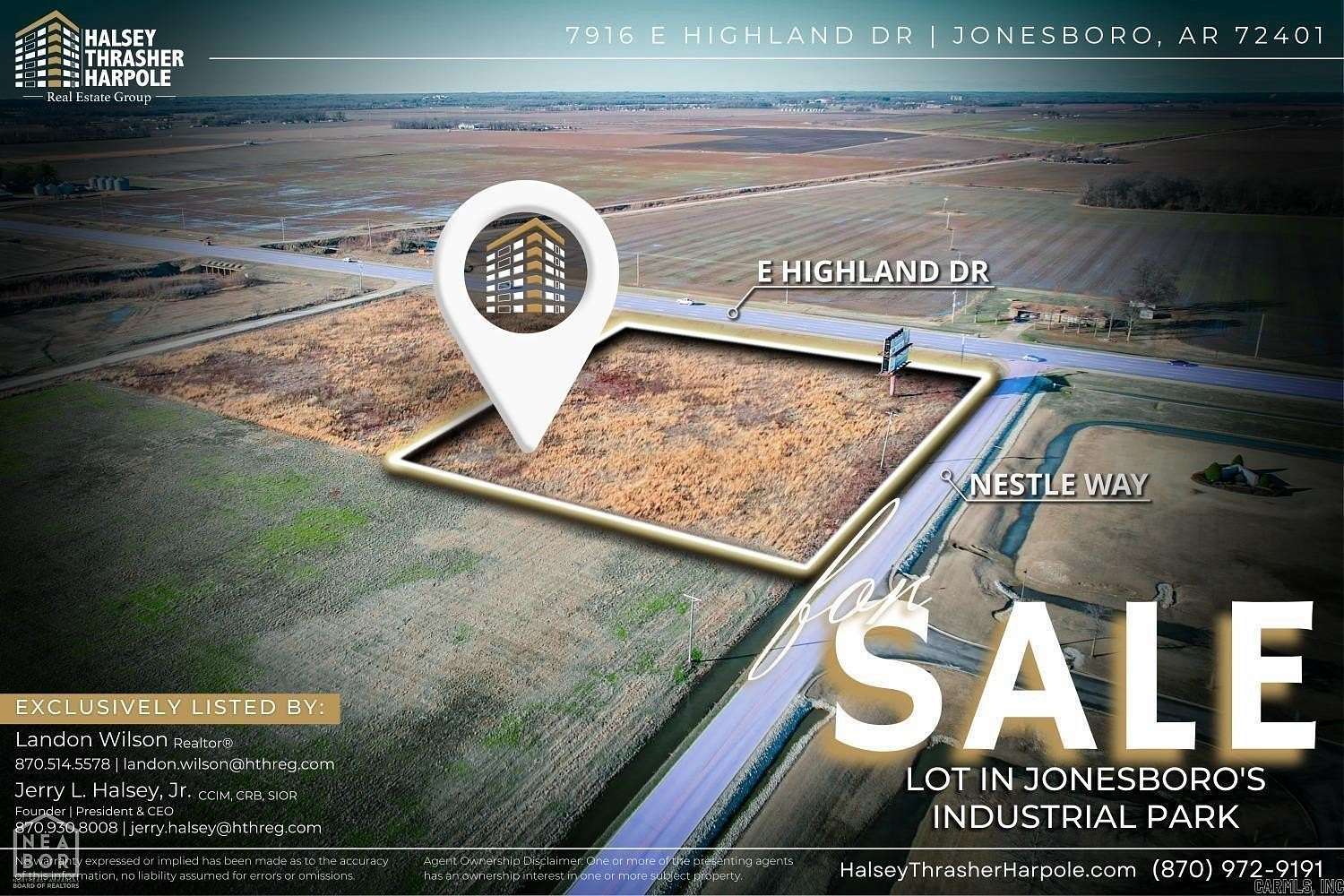 2.87 Acres of Commercial Land for Sale in Jonesboro, Arkansas