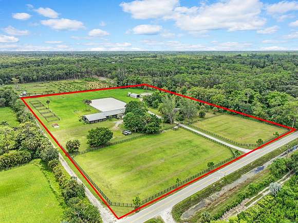 11 Acres of Land with Home for Sale in Loxahatchee Groves, Florida