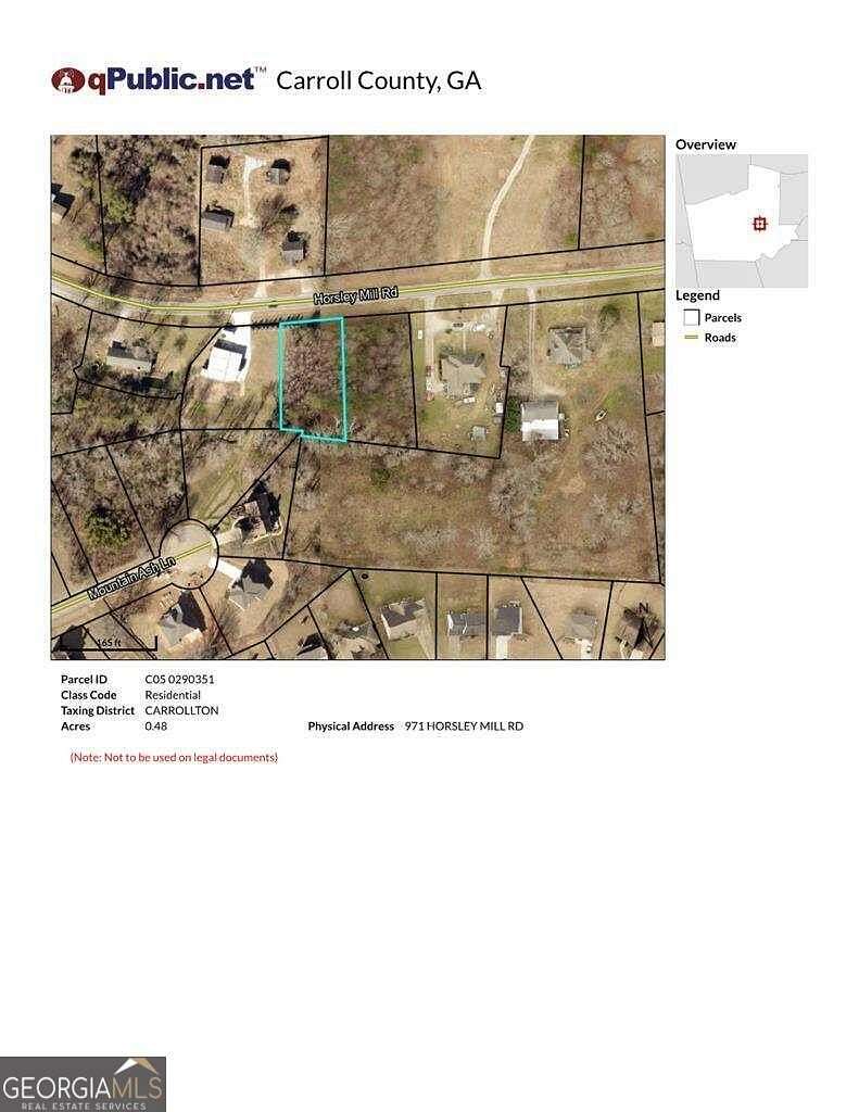 0.48 Acres of Residential Land for Sale in Carrollton, Georgia