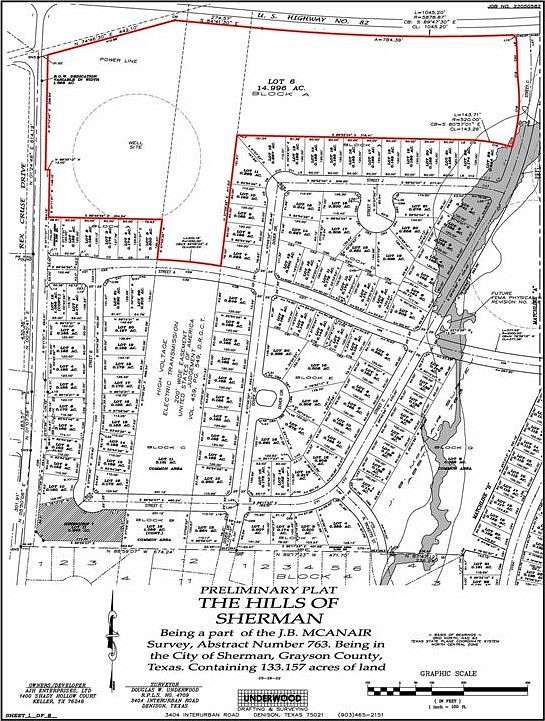 14.996 Acres of Mixed-Use Land for Sale in Sherman, Texas