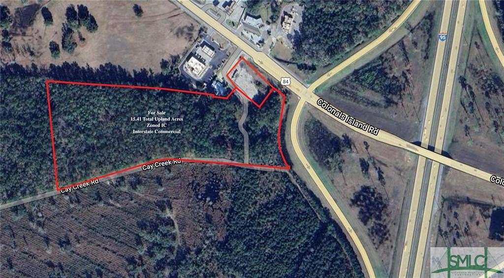 15.41 Acres of Commercial Land for Sale in Midway, Georgia