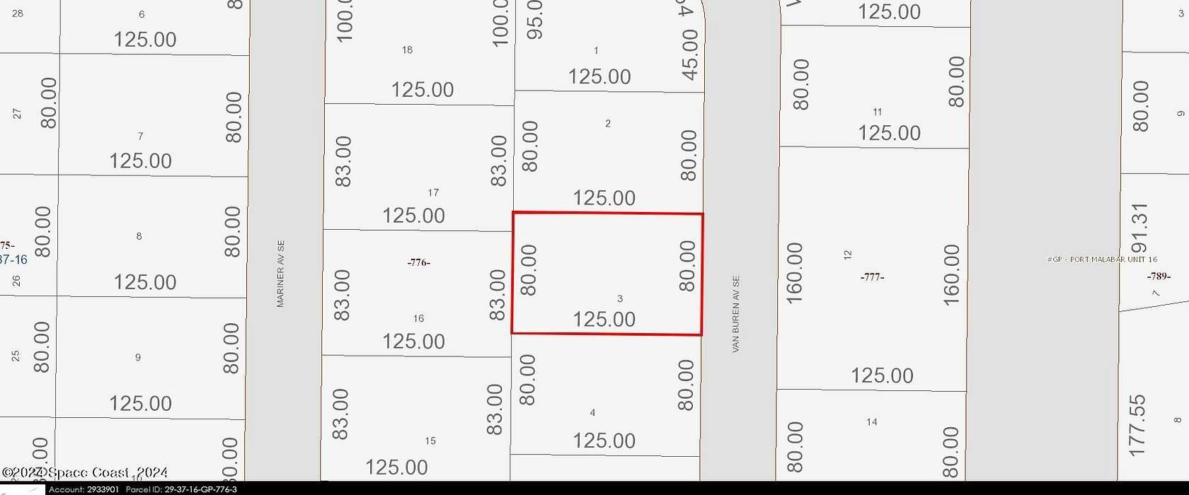 0.23 Acres of Residential Land for Sale in Palm Bay, Florida